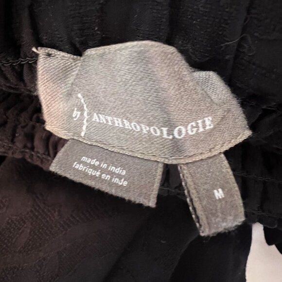 Anthropologie Smocked Wide-Leg Embroidered Pants size Medium - Picture 8 of 16